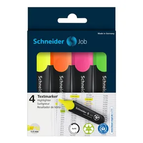 Schneider Job Highlighter Set 4 Farben